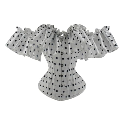 Korsett Top,Steampunk Corsage Damen Große Größen Schnürt Sich Corsage Korsett Vollbrust Korsett Kunststoff Entbeint Karnevalskostüm Damen von Generic