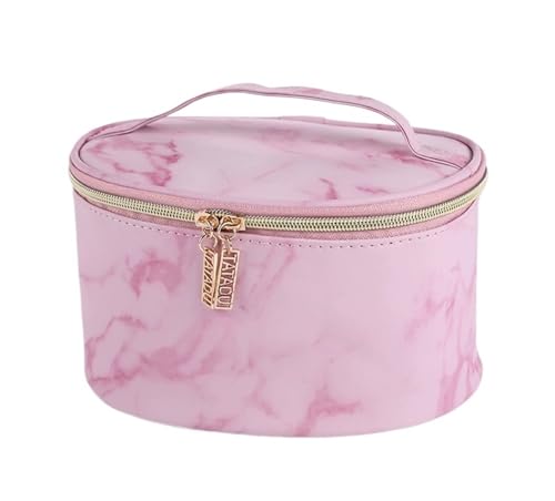 Kosmetiktasche, große Kapazität, lässig, for Reisen, Waschen, Aufbewahrungstaschen aus PU-Leder for Damen und Herren(1 pink) von Generic