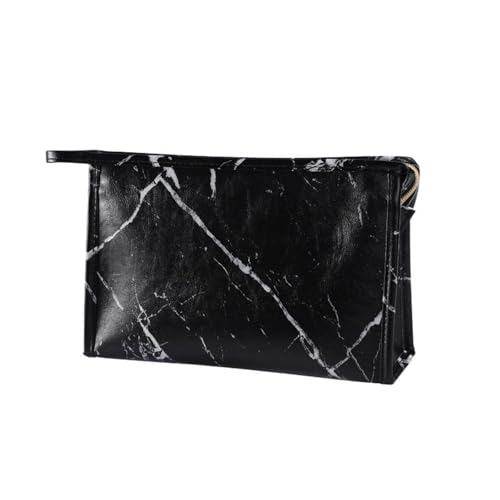 Kosmetiktasche, große Kapazität, lässig, for Reisen, Waschen, Aufbewahrungstaschen aus PU-Leder for Damen und Herren(3 Black) von Generic