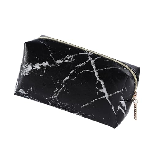 Kosmetiktasche, große Kapazität, lässig, for Reisen, Waschen, Aufbewahrungstaschen aus PU-Leder for Damen und Herren(4 Black) von Generic