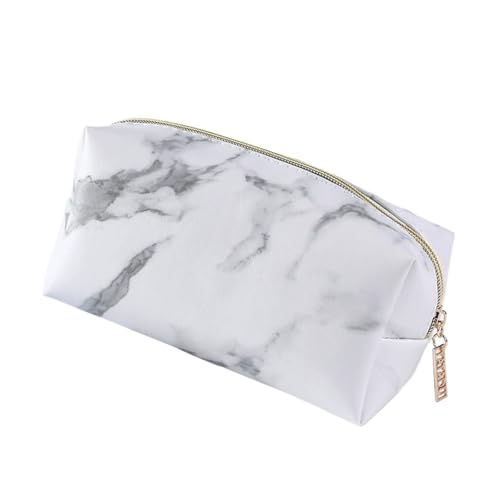 Kosmetiktasche, große Kapazität, lässig, for Reisen, Waschen, Aufbewahrungstaschen aus PU-Leder for Damen und Herren(7 White) von Generic