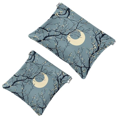 Kosmetiktasche Tasche Damen Leder Wasserdicht Kosmetiktasche Ohne Reißverschluss Automatik Verschluss Mini Handtasche Handtasche Kleine Blumen auf Hellrosa Hintergrund, Mehrfarbig 06, 7.1x5.8 von Generic