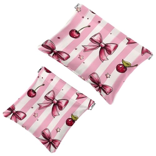 Kosmetiktasche im Taschenformat, wasserdichte Reisetasche mit buntem Schmetterling, Aquarell-Make-up-Tasche, Reise-Make-up-Tasche, tragbares Mini-Federmäppchen ohne Reißverschluss für Frauen, von Generic