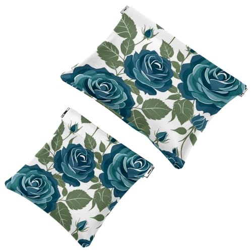 Kosmetiktasche mit 320 Fächern für Geldbörsen, wasserdichte Make-up-Tasche, Kosmetiktasche, tragbar, ohne Reißverschluss, 2 Stück, Mehrfarbig 06, A：7.1x5.8in/18x14.8cm，B:4.7x4.5in/12x11.5cm von Generic