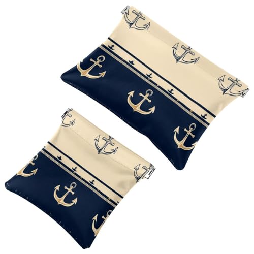 Kosmetiktaschen Damen Wasserdichte Leder Kosmetiktasche Kein Reißverschluss Selbstschließend Kosmetikbeutel Mädchen Mini Tasche für Geldbeutel Natürliche Salbeigrün Eukalyptus Multi 06 7.1x5.8, Multi von Generic