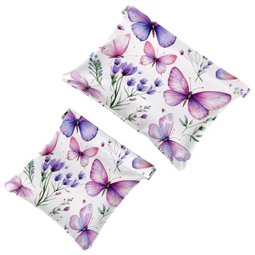 Kosmetiktaschen Damen Wasserdichte Leder Kosmetiktasche Ohne Reißverschluss Selbstschließend Kosmetikbeutel Mädchen Mini Tasche Geldbörse Rosa Cowgirl Hüte Retro Elemente Multi 05 7.1x5.8, Multi 05, von Generic