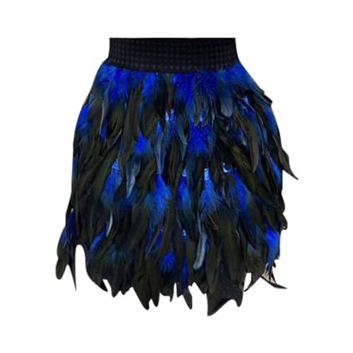 Kostüm Pfau Damen Tüllrock Flieder Karneval Rock Damen Tüllrock Grün Lang Grüner Meerjungfrau Rock Roter Petticoat Damen Grey Skirt Tüllrock Lang Damen Roter Tüll Rock Blau 3XL von Generic