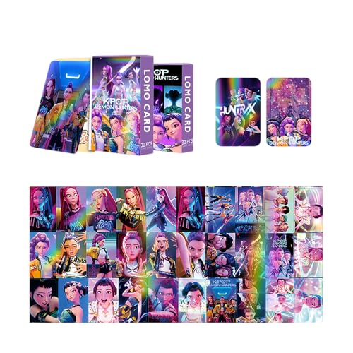 𝙆𝙥𝙤𝙥 𝘿𝙚𝙢𝙤𝙣 𝙃𝙪𝙣𝙩𝙚𝙧𝙨 30PCS Cards Photocards Kpop Rumi Mira Zoey Jinun Bilder Card Set Geburtstagsgeschenk für Fans Jugendliche von Generic