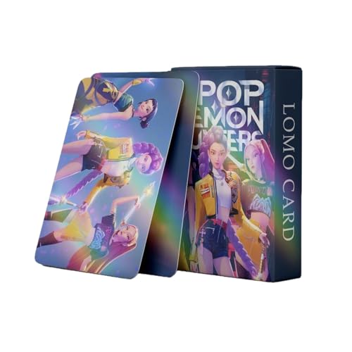𝙆𝙥𝙤𝙥 𝘿𝙚𝙢𝙤𝙣 𝙃𝙪𝙣𝙩𝙚𝙧𝙨 55PCS Cards Photocards Kpop Rumi Mira Zoey Jinun Bilder Card Set Geburtstagsgeschenk für Fans Jugendliche von Generic