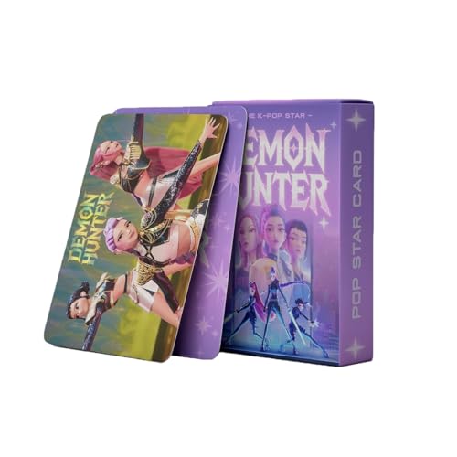 𝙺𝚙𝚘𝚙 𝙳𝚎𝚖𝚘𝚗 𝙷𝚞𝚗𝚝𝚎𝚛𝚜 55PCS Photocards Kpop Rumi Mira Karten Fotokarten Saja Boys Huntrix Zoey Jinun Fotokartenset Bilder Card Set Geburtstagsgeschenk für Fans von Generic