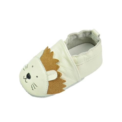 Krabbelschuhe Baby Junge Mädchen Lauflernschuhe Weiche Lauflern Schuhe Süße Tierschuhe Wasserdichte Kinderschuhe Kuschelig Atmungsaktive Outdoor Babyhausschuhe (Beige-E, 22 Infant) von Generic
