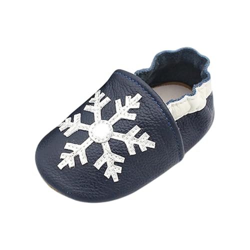 Krabbelschuhe Baby Junge Mädchen Lauflernschuhe Weiche Lauflern Schuhe Süße Tierschuhe Wasserdichte Kinderschuhe Kuschelig Atmungsaktive Outdoor Babyhausschuhe (Blue-B, 22 Infant) von Generic