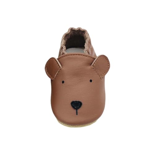 Krabbelschuhe Baby Junge Mädchen Lauflernschuhe Weiche Lauflern Schuhe Süße Tierschuhe Wasserdichte Kinderschuhe Kuschelig Atmungsaktive Outdoor Babyhausschuhe (Coffee-A, 20 Infant) von Generic