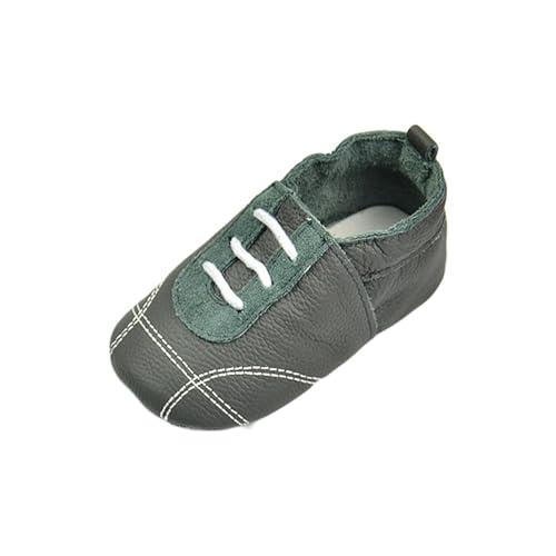 Krabbelschuhe Baby Junge Mädchen Lauflernschuhe Weiche Lauflern Schuhe Süße Tierschuhe Wasserdichte Kinderschuhe Kuschelig Atmungsaktive Outdoor Babyhausschuhe (Dark Gray-D, 19 Infant) von Generic