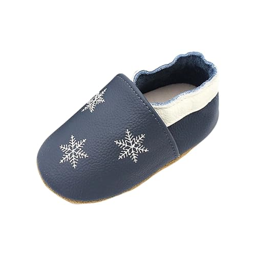 Krabbelschuhe Baby Junge Mädchen Lauflernschuhe Weiche Lauflern Schuhe Süße Tierschuhe Wasserdichte Kinderschuhe Kuschelig Atmungsaktive Outdoor Babyhausschuhe (Sky Blue-B, 23.5 Infant) von Generic