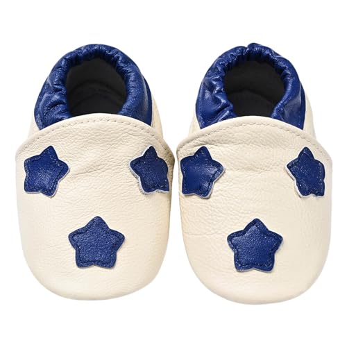 Krabbelschuhe Baby Lauflernschuhe Mädchen Jungen Hausschuhe Baby Schuhe Babyschuhe Weicher Leder mit Wildledersohlen Rosa Baby Lederschuhe Kleinkind 0-6 Monate 6-12 Monate 12-18 Monate 18-24 Monate von Generic
