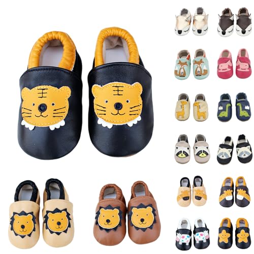 Krabbelschuhe Baby Lauflernschuhe Mädchen Jungen Hausschuhe Schuhe Babyschuhe Weicher Leder mit Wildledersohlen Lederschuhe Kleinkind 0-6 Monate 6-12 Monate 12-18 Monate 18-24 Monate#20 von Generic
