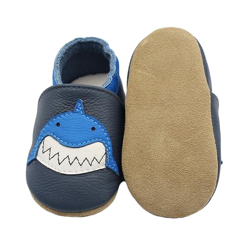 Krabbelschuhe - Babyschuhe Leder Babyhausschuhe Lauflernschuhe Lederpuschen Hausschuhe von Generic