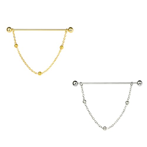 Kragennadel Herren 2 Stück Gold Kugel Schlitznadel Spiralschnalle Kragen Pin Herren Hemdkragen Pin Kragennadel Herren 2 Stück Gold Kugel Schlitznadel Spiralschnalle Kragen Pin Herren Hemdkragen Pin von Generic