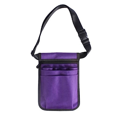 Krankenschwester Bauchtasche Krankenschwester Utility Gürteltasche Medizinbedarf Organizer für Notfall Zimmer und Outdoor-Abenteuer Gesundheitswesen Crossbody Krankenschwester Tasche, violett von Generic