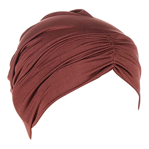 Krebs Kopf Hut Kappe Ethno Bohemian Floral Hair Cover Wrap Turban Kopfbedeckung Turban Kappe Plissee Hut Schweißband für Männer (B #11, Einheitsgröße) von Generic