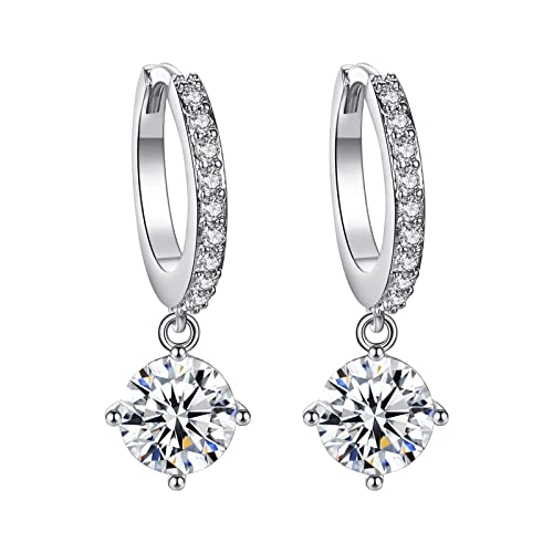 Kreis Voll Zirkon Minimalist Piercing Ohrstecker Trendy Ohrringe für Teenager Mädchen Frauen von Generic