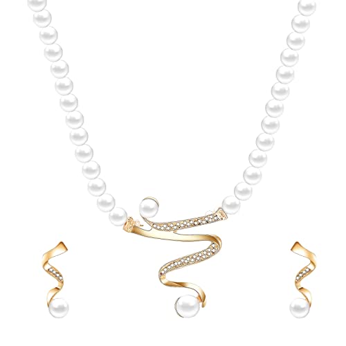 Kristall-Schmuckset für Brautschmuck, Halskette, Ohrringe für Damen, Zirkonia-Anhänger, Schmuckset für Mädchen 3-5, 2-gold, Einheitsgröße von Generic