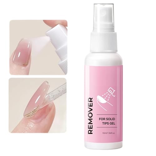 Künstliche Nägel Entferner, Festes Gellack Entferner, Nagellackentferner Spray 55ml Für Maniküre Anfänger French Tip Stempel Zuhause Unterwegs Salon von Generic