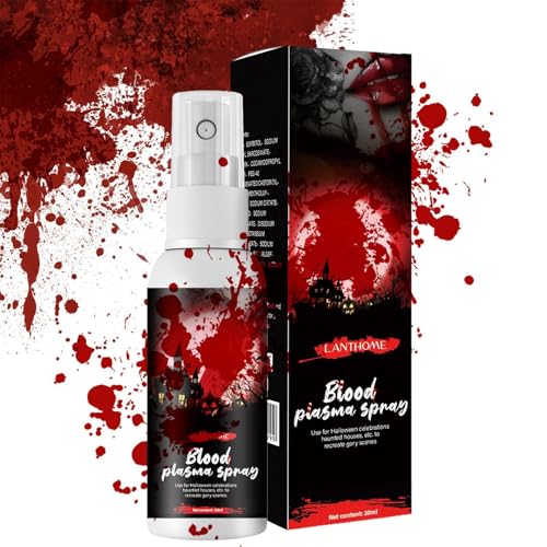 Künstliches Blut Make-up - 30 ml Halloween Kunstblut Spray mit realistischen Effekten | Zombie- und Vampir-Make-up, perfekte Halloween-Feiern, Dekoration Zubehör von Generic