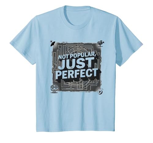 Kult-Klassiker: Nicht beliebt, nur perfekte Filmliebhaber-Kunst T-Shirt, Kinder, Himmelblau, 128 von Generic