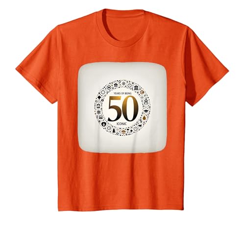 Kultiges Geburtstagsgeschenk zum 50. Geburtstag — Geschenk zum Goldenen Jubiläum T-Shirt, Kinder, Orange, 104 von Generic