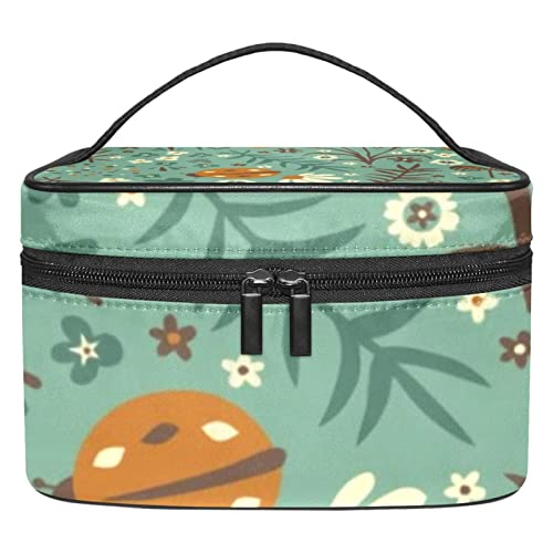 Kulturbeutel, Reise Make up Kosmetiktasche für Damen und Herren,Kamille Retro Cartoon Frühling von Generic