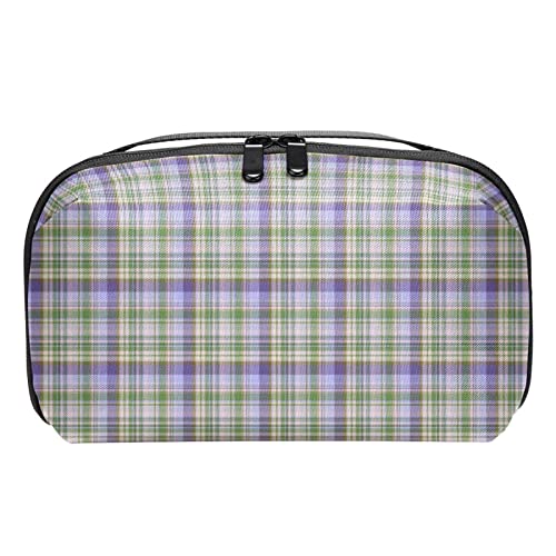 Kulturbeutel für Männer, Reise Kultur Organizer Dopp Kit Wasserfester Rasierbeutel für Kulturzubehör,Grünes lila Vintages Plaid von Generic