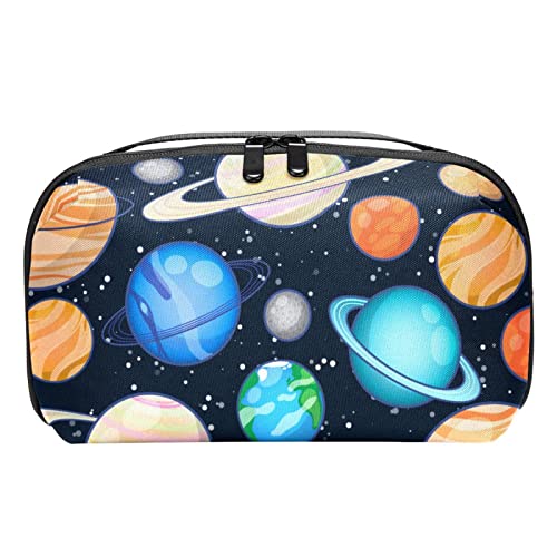 Kulturbeutel für Männer, Reise Kultur Organizer Dopp Kit Wasserfester Rasierbeutel für Kulturzubehör,Reizender Cartoon kosmischer Raum Planet von Generic