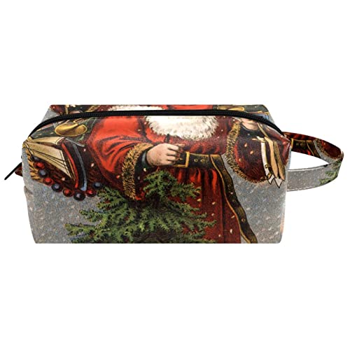 Kulturbeutel für Männer, Reise Kultur Organizer Dopp Kit Wasserfester Rasierbeutel für Kulturzubehör,Retro Ölgemälde Weihnachtsmann von Generic