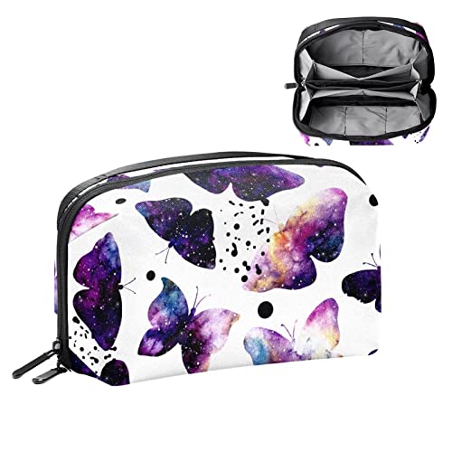 Kulturbeutel zum Aufhängen, Dopp Kit für Männer, wasserabweisend, Rasierbeutel für die Reise,Aquarell Galaxie Schmetterling von Generic