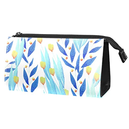 Kulturbeutel zum Aufhängen, Dopp Kit für Männer, wasserabweisend, Rasierbeutel für die Reise,Aquarell Kunst Blumenblumen Frühlings Blau Gelb von Generic