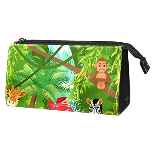 Kulturbeutel zum Aufhängen, Dopp Kit für Männer, wasserabweisend, Rasierbeutel für die Reise,Tierkarikatur Elefant Tiger Giraffe von Generic