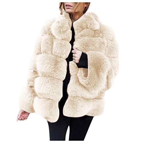 Kunstpelz Winterjacke Damen Felljacke Kunstfell Warme Winter Mantel Parka Frauen Schöne Flauschige Jacke Faux Für Pelzjacke Pelzmantel Wintermantel Weste von Generic