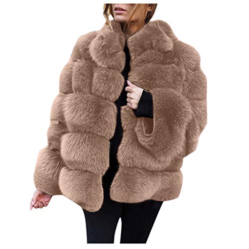 Kunstpelz Winterjacke Damen Felljacke Kunstfell Warme Winter Mantel Parka Frauen Schöne Flauschige Jacke Faux Für Pelzjacke Pelzmantel Wintermantel Weste von Generic