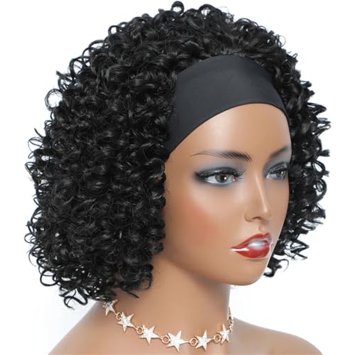 Kurze, Afro-Lockenperücke Für Damen, Für Den Alltag, Weiches, Kleberfreies Kunsthaar von Generic