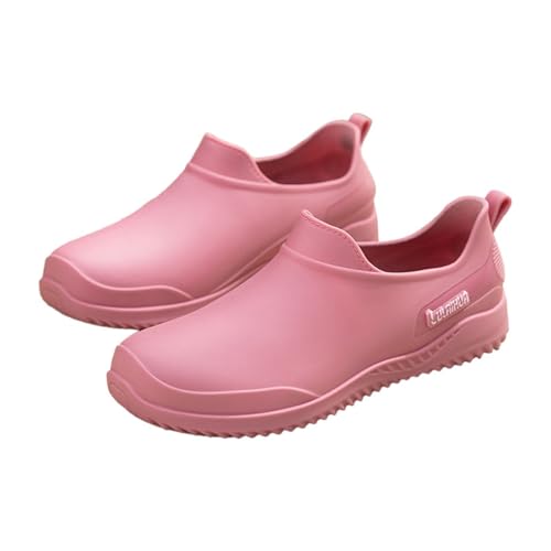 Kurze Gummistiefel Damen Wasserdicht, Gummistiefel Damen Festival, Regenstiefel Gefüttert Schwarz, Leichte Regenschuhe Gartenschuhe, Barfuß Bunt Regenstiefel, Regenschuhe Breit Kurz von Generic