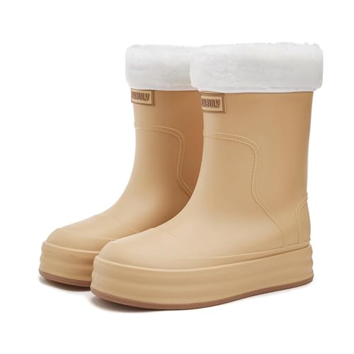Kurze Gummistiefel Herren Damen Outdoor Breite Füße Rain Boots Robust Lässig Rain Boots Robust Breite Füße Gummistiefel für Regen, Schlamm und alle Jahreszeiten, praktisch, kurze Gartenschuhe von Generic