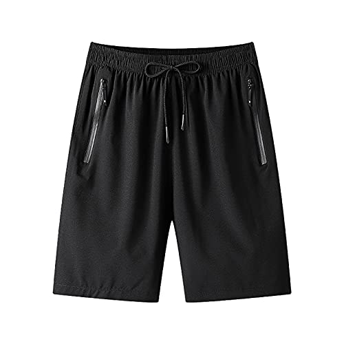 Kurze Hosen Herren Sommer Sport Shorts Herren Stretch Slim fit Bermuda Shorts Herren mit Taschen Outdoor Kurze Hose Herren Laufen Gym Sporthose Herren Kurz Jogging Shorts mit Kordelzug von Generic