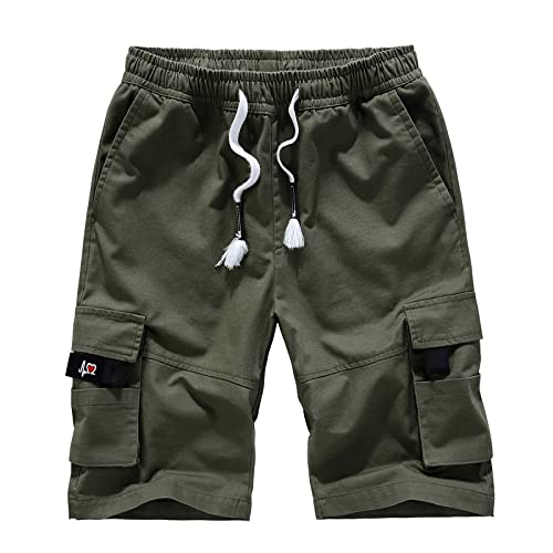 Kurze hosen Herren stretch w40, kurze hosen Herren mit reißverschluss, kurze hosen Herren Sommer Baumwolle, kurze hosen Herren Sport, Cargohose Herren schwarz baggy von Generic
