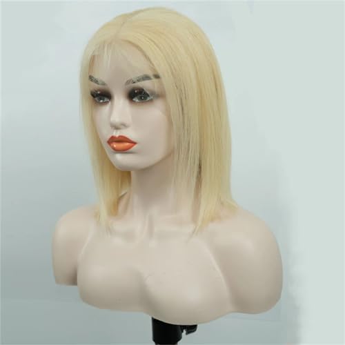 Kurze Perücke, Echthaar-Perücken Für Frauen, 13 X 4 Transparente Spitzenfront-Perücken, Vorgezupfte Perücken Mit 150 Dichte von Generic