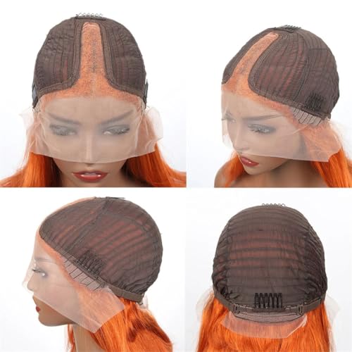 Kurze Perücke, Spitze-Front-Echthaar-Perücken Für Frauen, Gerade 6 X 4-Spitze-Frontal, Vorgezupfte Menschliche Perücken von Generic