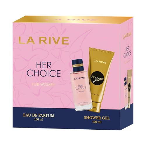 LA RIVE Her Choice Geschenkset für Damen - Eau de Parfum 100ml & Duschgel 100ml - Eleganter Duft für Frauen Damenduft Frauenduft von Generic