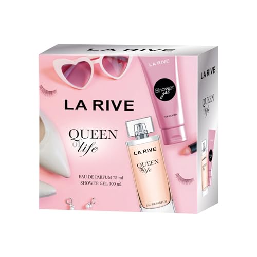 LA RIVE Queen of Life Geschenkset - Eau de Parfum 75ml & Duschgel 100ml - Femininer Duft für Damen Frauenduft Damenduft LA RIVE Queen of Life Geschenkset - Eau de Parfum 75ml & Duschgel 100ml - Femininer Duft für Damen Frauenduft Damenduft von Generic