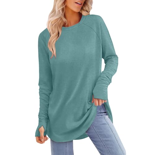 Ladies Graphic Tops Tunic Tops to Wear with Leggings Long Sleeve Thumb Hole Shirts Crew Neck Curved Hem Fall Loose Fit Casual T Shirts Elegant Going Out Blouse Festival Tees A-116 Ladies Graphic Tops Tunic Tops to Wear with Leggings Long Sleeve Thumb Hole Shirts Crew Neck Curved Hem Fall Loose Fit Casual T Shirts Elegant Going Out Blouse Festival Tees A-116 von Generic